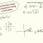 2 1b Solving Linear Trig Equations Using A Calculator Doc B YouTube