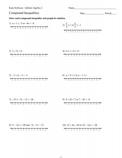 20 Compound Inequalities Worksheet Answers Simple Template Design