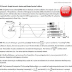 22 Simple Harmonic Motion Worksheet Answers Worksheet Source 2021