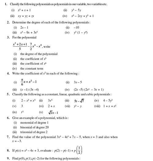 27 Linear Equations In Two Variables Class 9 Worksheet With Solutions 