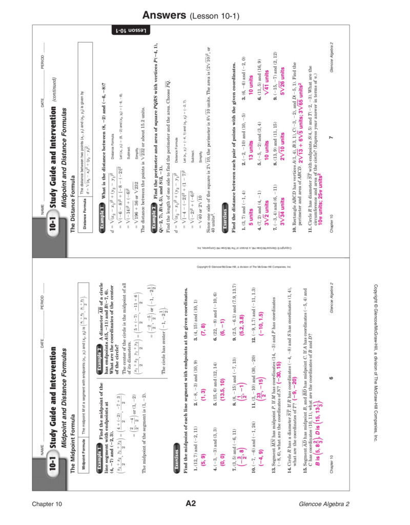 3 1 Practice Solving Systems Of Equations Answer Key Glencoe Algebra 2 