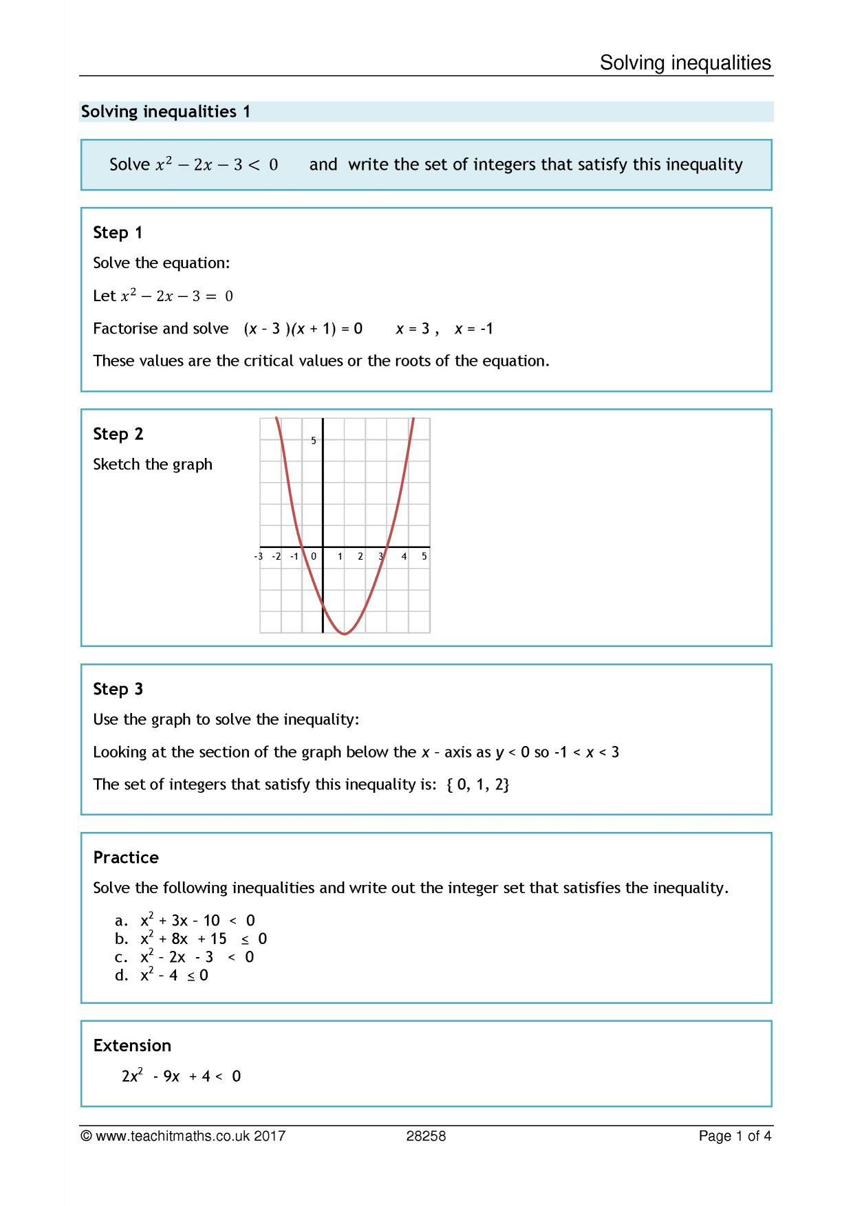 30 Graphing Quadratics Review Worksheet Education Template