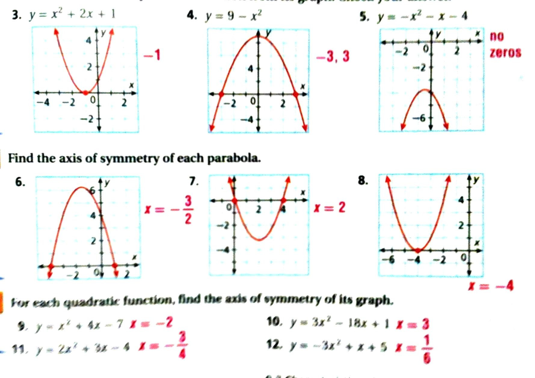 30 Graphing Quadratics Worksheet Answers Education Template