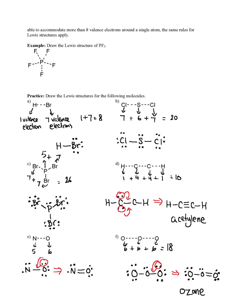 30 Lewis Dot Diagrams Worksheet Answers Education Template