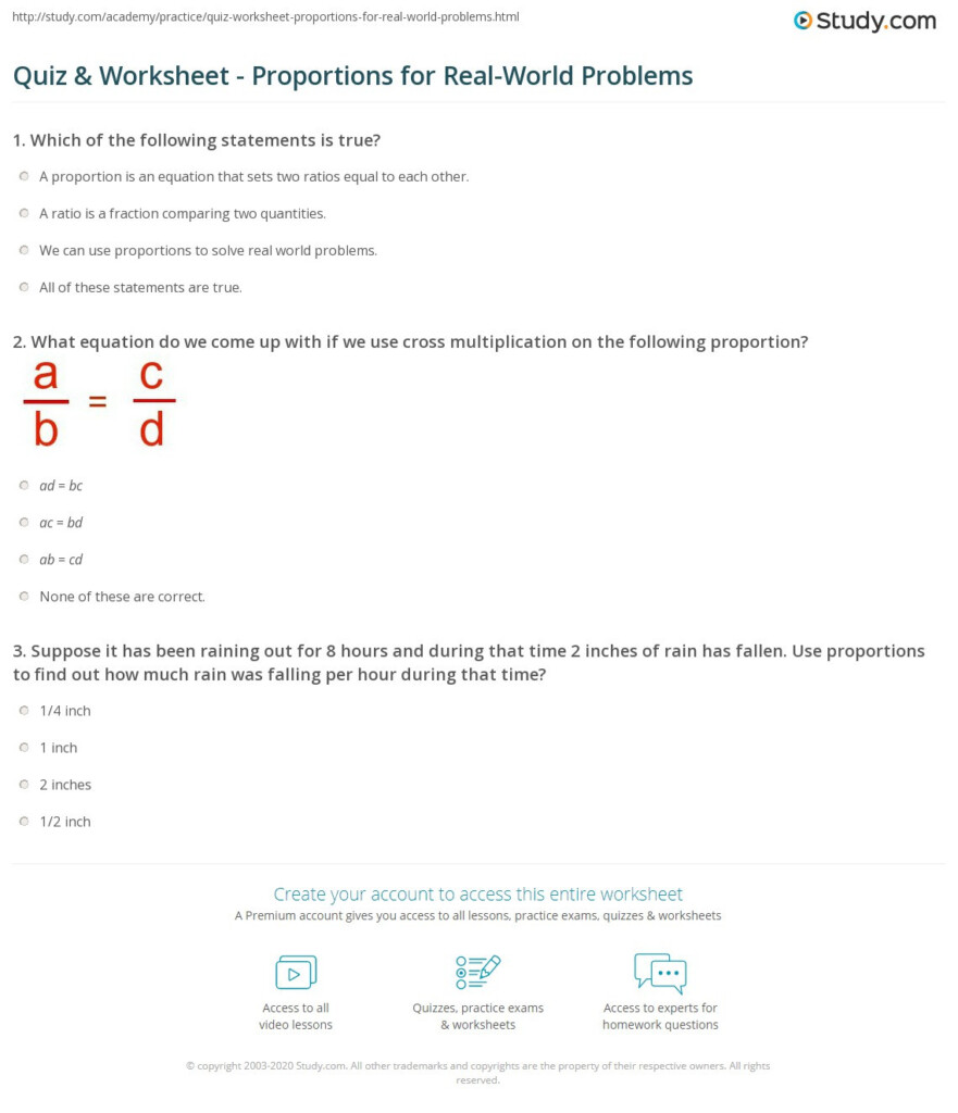 30 Proportions Worksheet 6th Grade Education Template