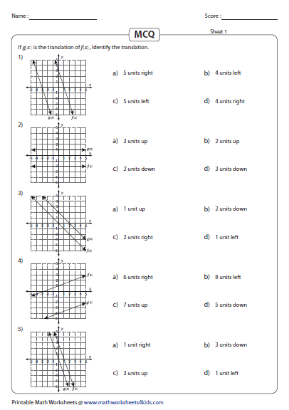 35 Algebra 1 Transformations Worksheet Worksheet Resource Plans