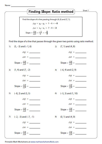 35 Finding Slope From Two Points Worksheet Answers Notutahituq