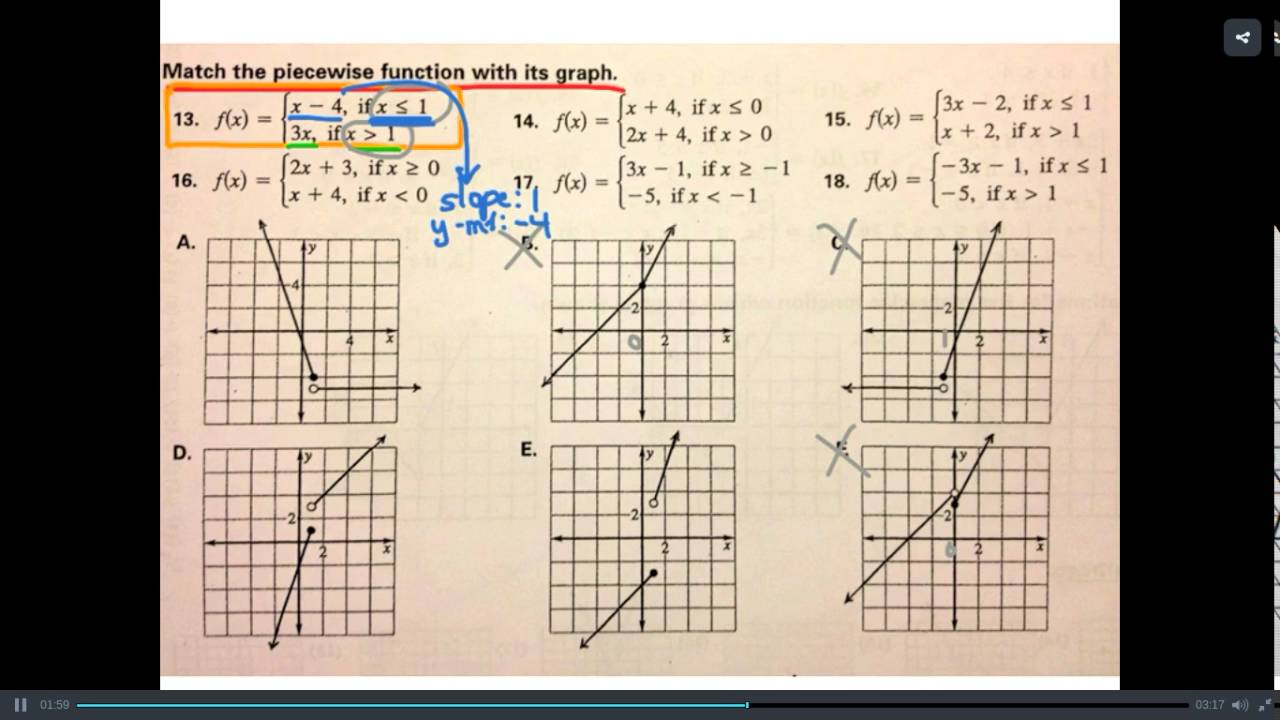 35 Graphing Piecewise Functions Worksheet Notutahituq Worksheet