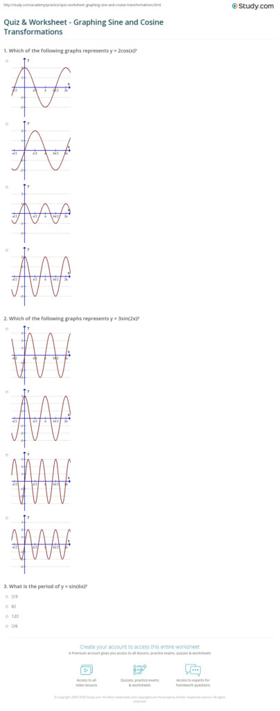 4 5 Worksheet 2 Writing Equations Of Sine And Cosine Functions 