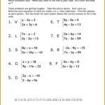 4 Solving Systems Of Equations By Graphing Worksheet FabTemplatez