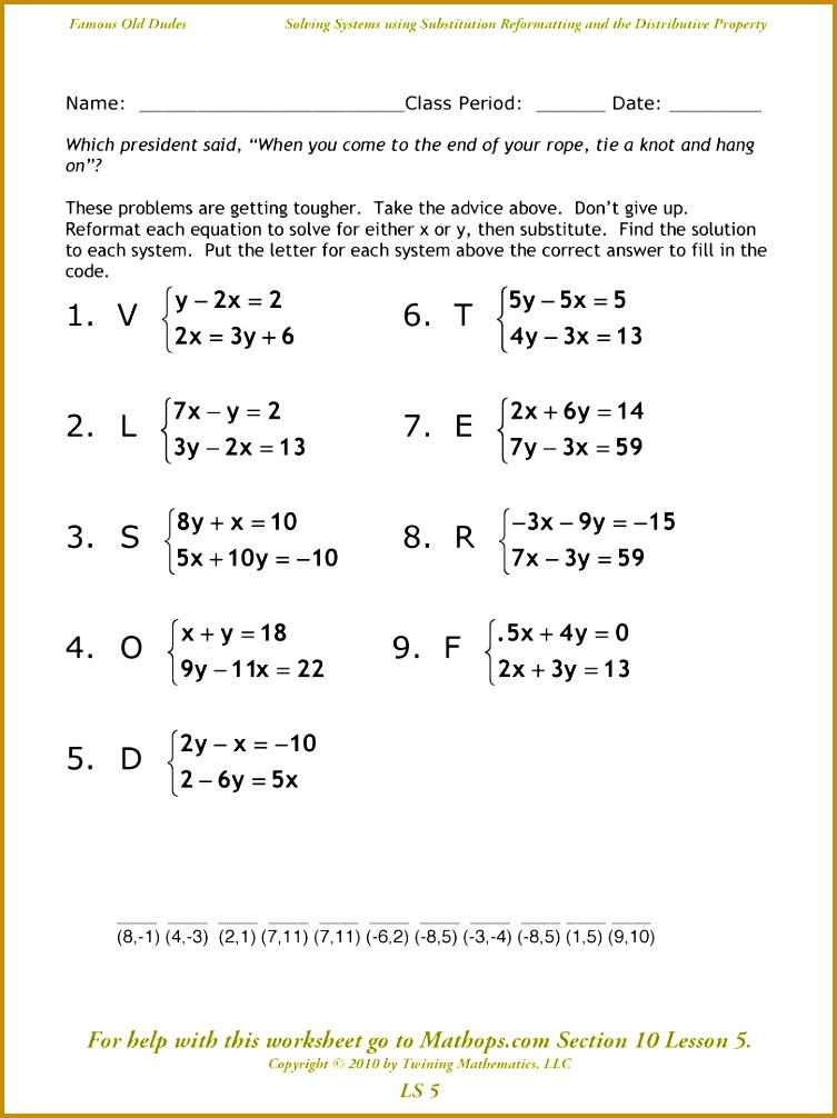 4 Solving Systems Of Equations By Graphing Worksheet FabTemplatez