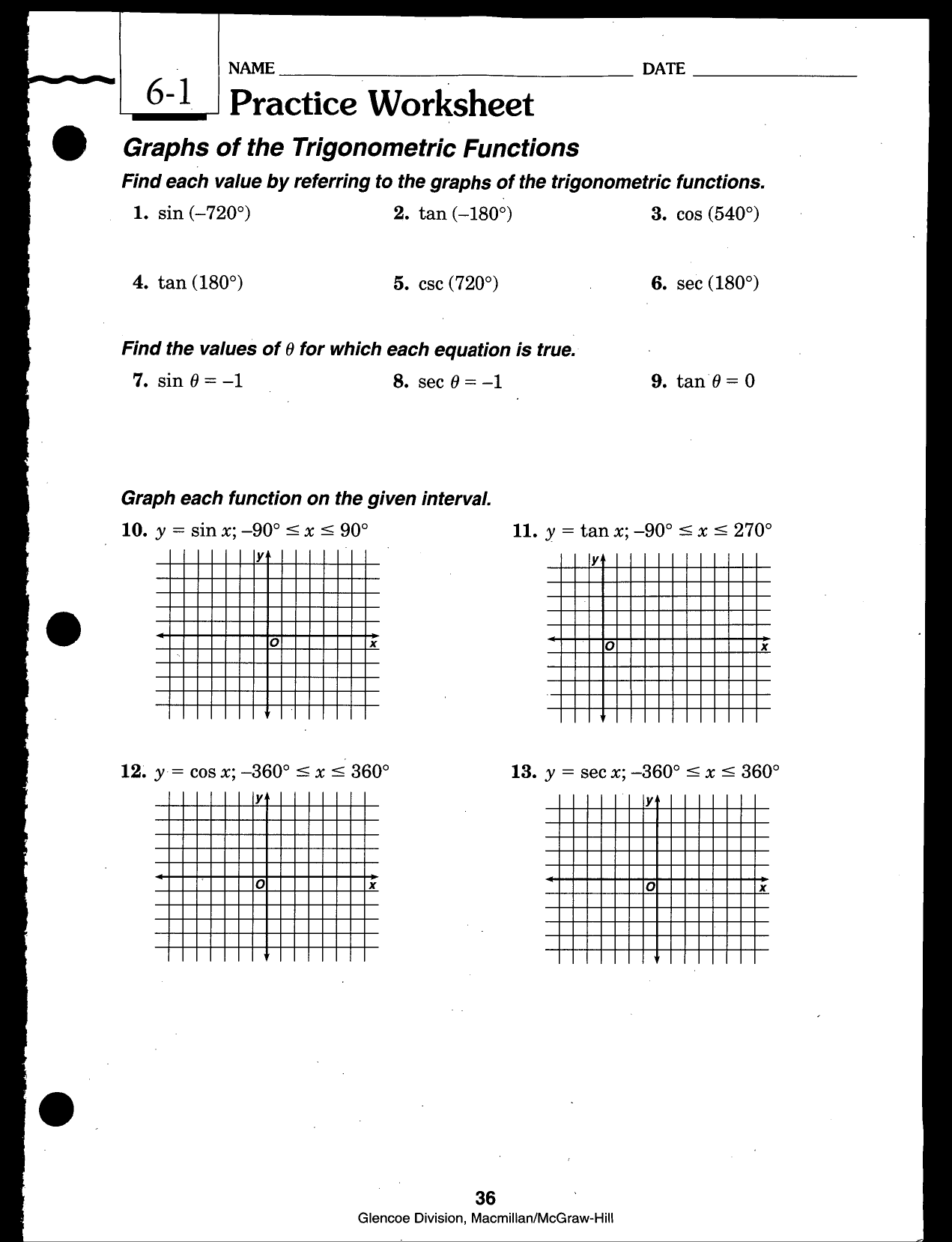 5 3 Solving Trig Equations Practice Worksheet 2 Tessshebaylo