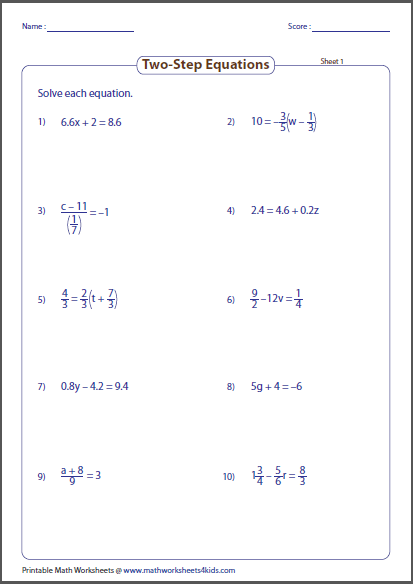 63 8TH GRADE MATH INEQUALITIES WORKSHEET