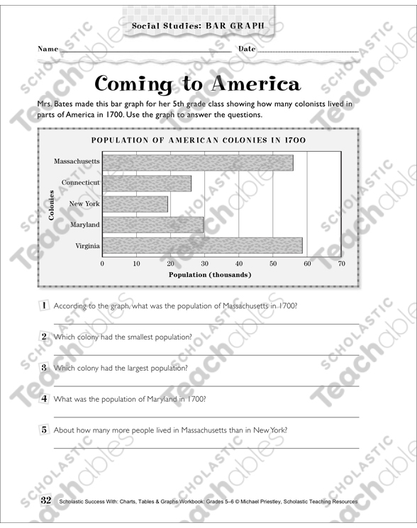 6th Grade Bar Graph Worksheets Grade 7 Free Table Bar Chart