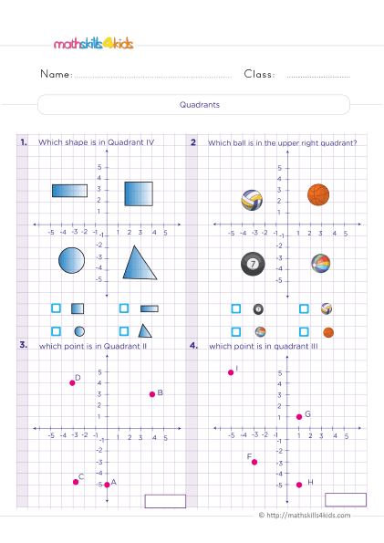 6th Grade Coordinate Plane Worksheets Graphing Worksheets PDF For 6th 