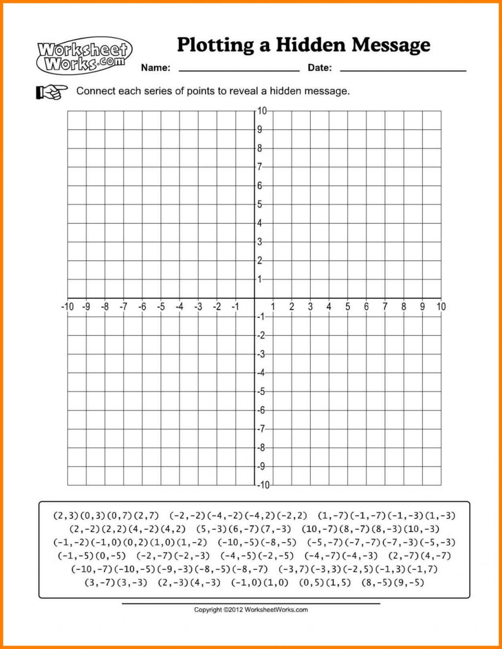 6th Grade Coordinate Plane Worksheets