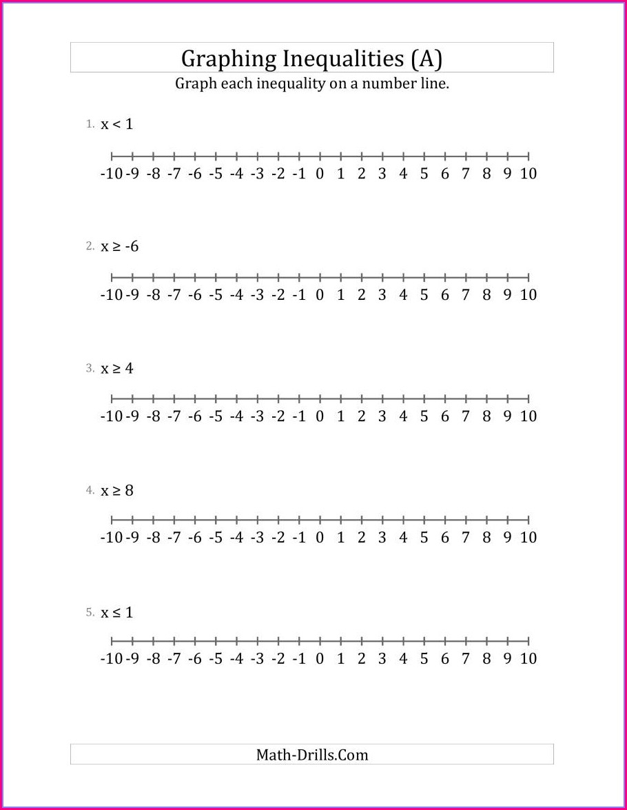 6th Grade Inequalities Worksheet With Answers Worksheet Resume 