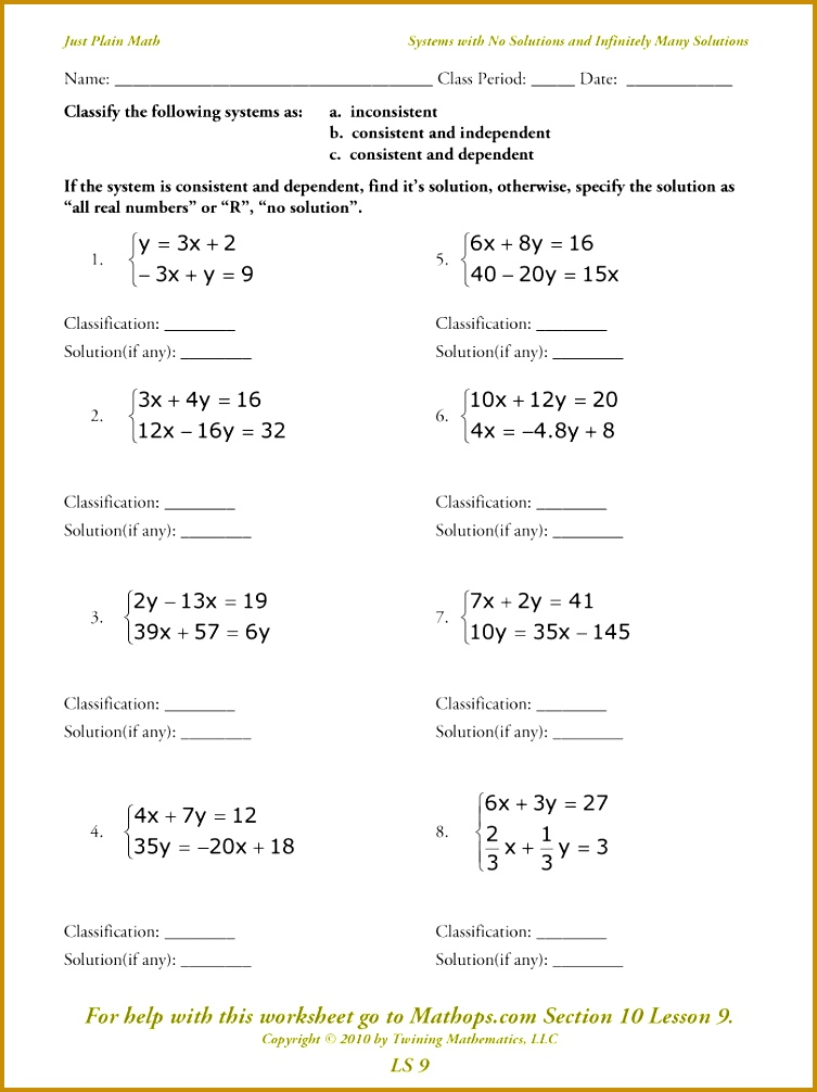 7 Solving Equations With Variables On Both Sides Worksheet FabTemplatez