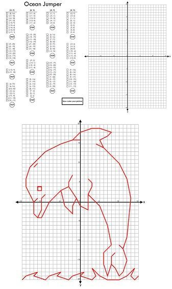 A Dolphin Mystery Picture Super Teacher Worksheets Coordinate 