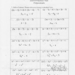 Algebra 1 Unit 4 Test Answers Yesterday S Work Units 4 5 And 6 Have A