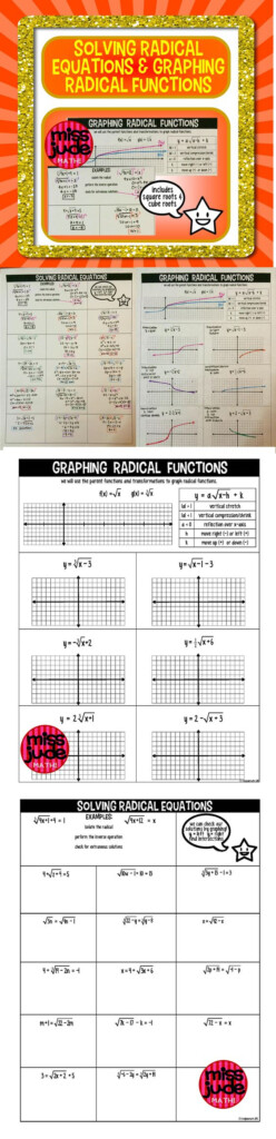 Algebra 2 Graphing Square Root Functions Worksheet Answers 