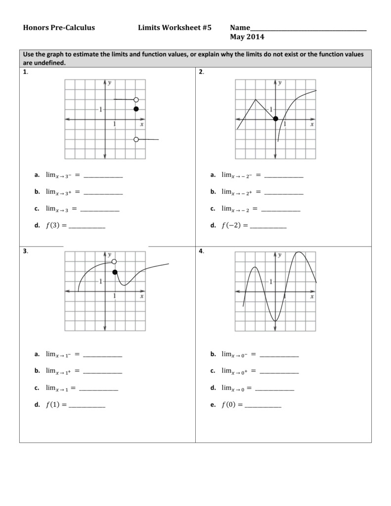 Answer Key Precalculus Worksheets With Answers Unit 6 Worksheet 4 