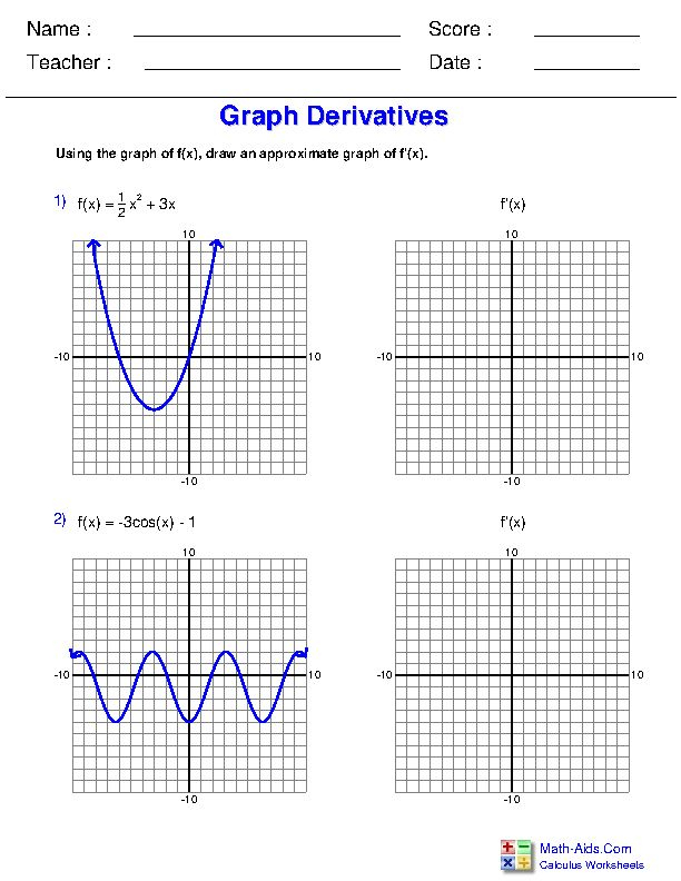 Calculus Worksheets Calculus Worksheets For Practice And Study