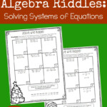 Christmas Riddles Solving Systems Of Linear Equations Activity FREE