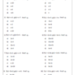 Function Worksheets