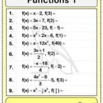 Functions Questions Math Worksheet Inverse Functions Math