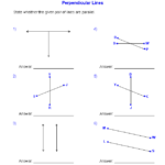 Geometry Worksheets Parallel And Perpendicular Lines Worksheets