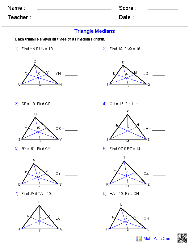 Geometry Worksheets Triangle Worksheets Triangle Worksheet