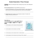 Gizmos Phase Changes Answer Key Activity A Home Student