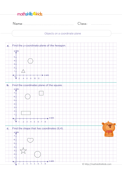 Grade 4 Coordinate Plane Worksheets With Answers 4th Grade Free