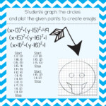 Graphing An Equation Of A Circle Activity Circle Math Geometry Words