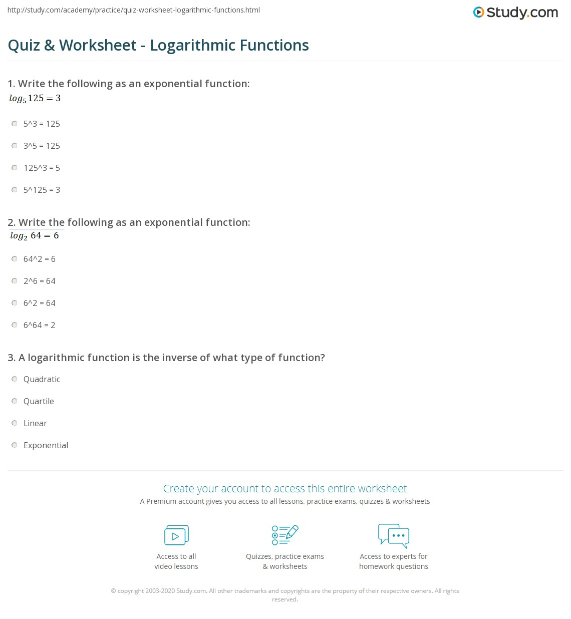 Graphing Exponential Functions Worksheet Kuta Printable Worksheets