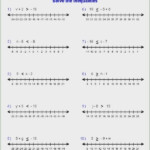 Graphing Inequalities On A Number Line Worksheet