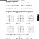 Graphing Inverse Functions Worksheet 7 8 Skills Practice Inverse