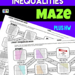 Graphing Linear Inequalities Maze Graphing Linear Inequalities