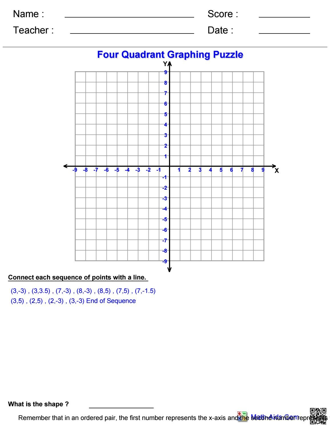 Graphing Ordered Points By Rebecca Walker ASM West Ashley Issuu