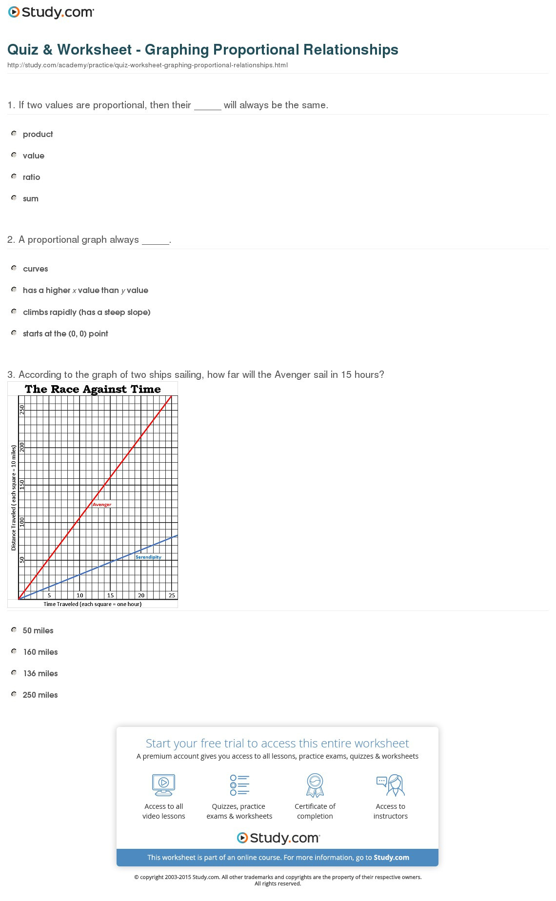 Graphing Proportional Relationships Worksheet Db excel