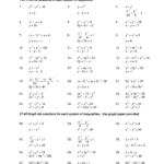 Graphing Quadratic Equations Worksheet Briefencounters