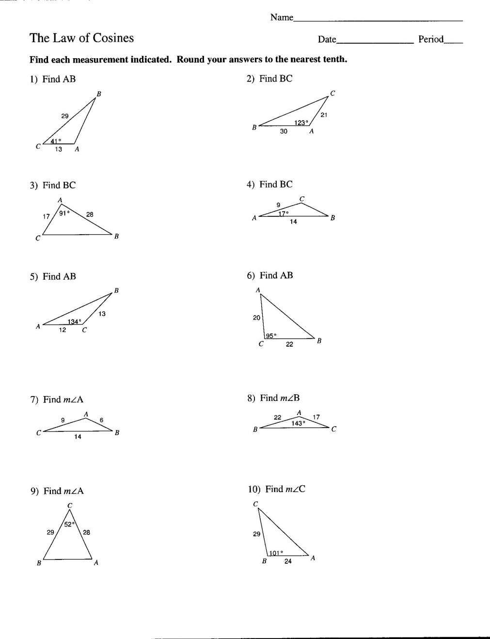 Graphing Sine And Cosine Practice Worksheet Answers Worksheet