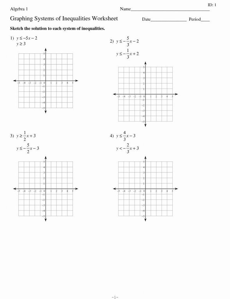 Graphing Systems Of Linear Inequalities Worksheet Answers A Worksheet
