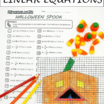 Halloween Math Activity Graphing Linear Equations Activity FREE