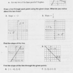 Homework Practice Answer Key Slope Intercept Form Worksheet With