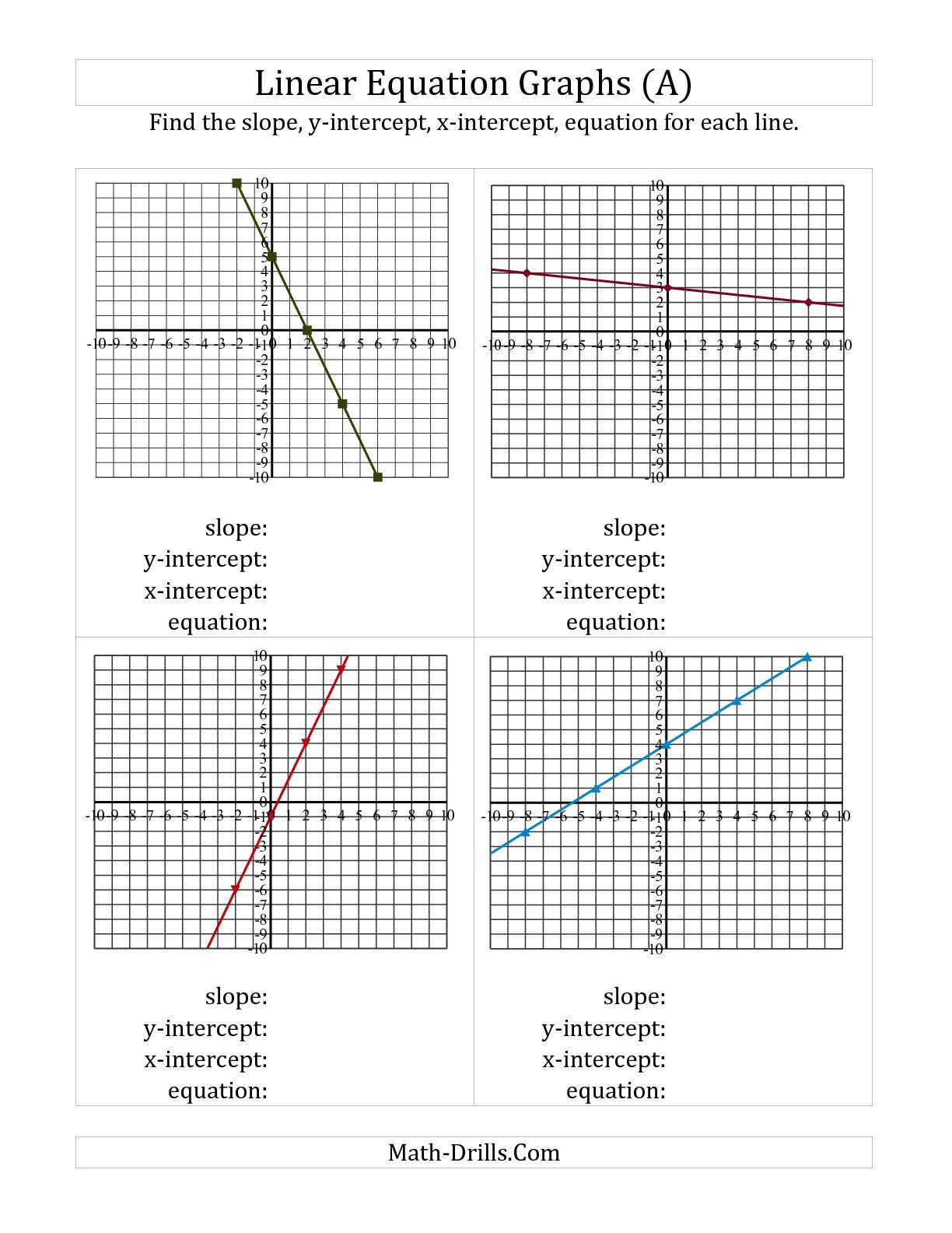 Image Result For Linear Equations Worksheet Graphing Linear Equations