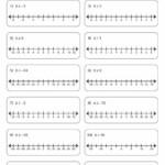 Inequalities On A Number Line Worksheet In 2020 Graphing Inequalities