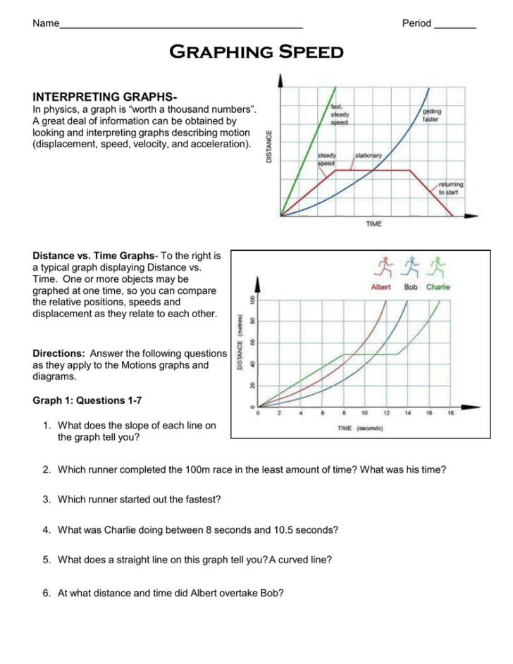 Interpreting Graphs Worksheet Answer Key Db excel