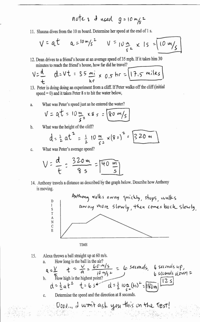 Interpreting Graphs Worksheet Answers Physics Worksheet